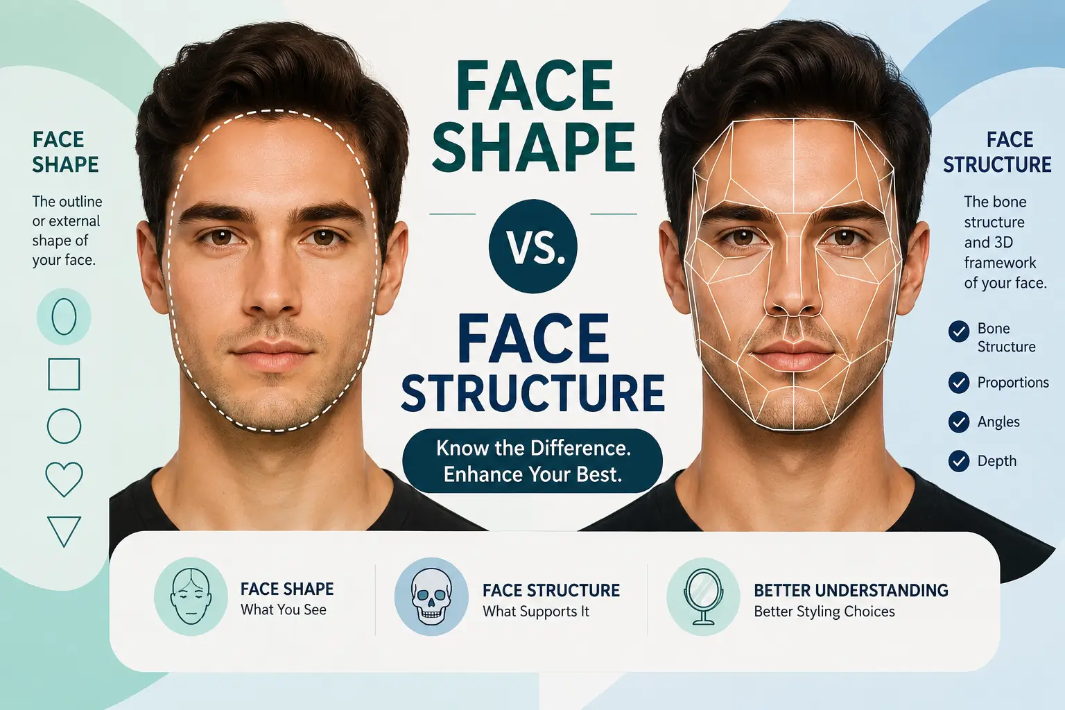 Face Shape vs. Face Structure