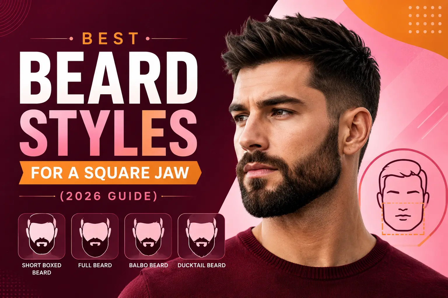 Best Beard Styles for a Square Jaw (2026 Guide)