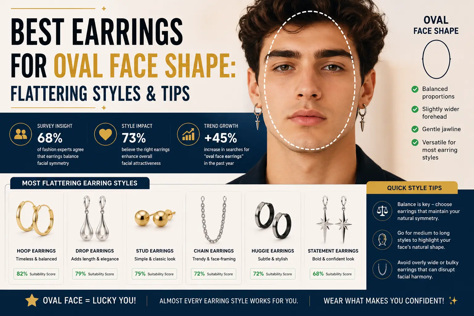 Best Earrings for Oval Face Shape Flattering Styles & Tips
