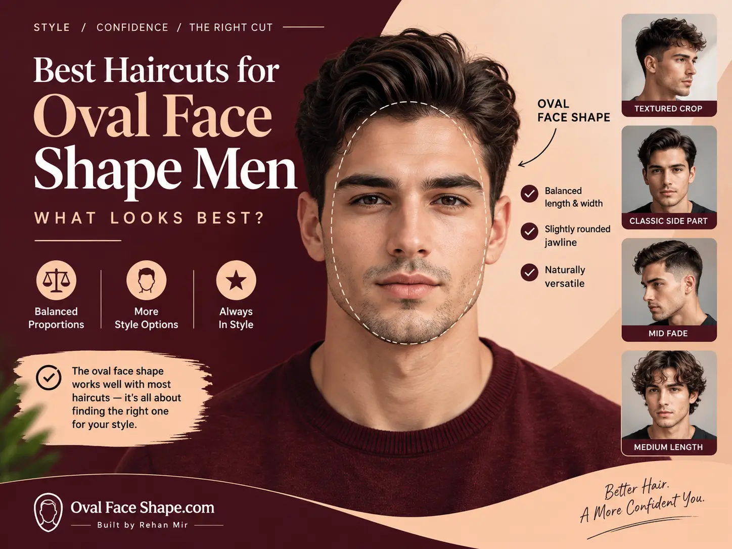 Best Haircuts for Oval Face Shape Men What Looks Best