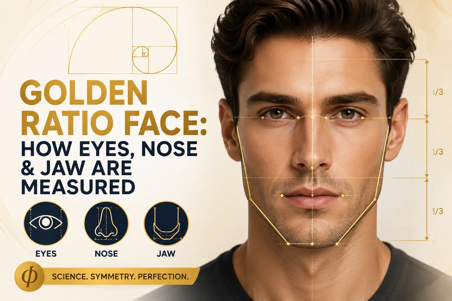 Golden Ratio Face How Eyes, Nose & Jaw Are Measured