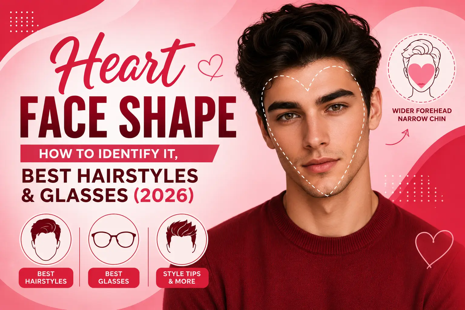Heart Face Shape How to Identify It, Best Hairstyles & Glasses (2026)