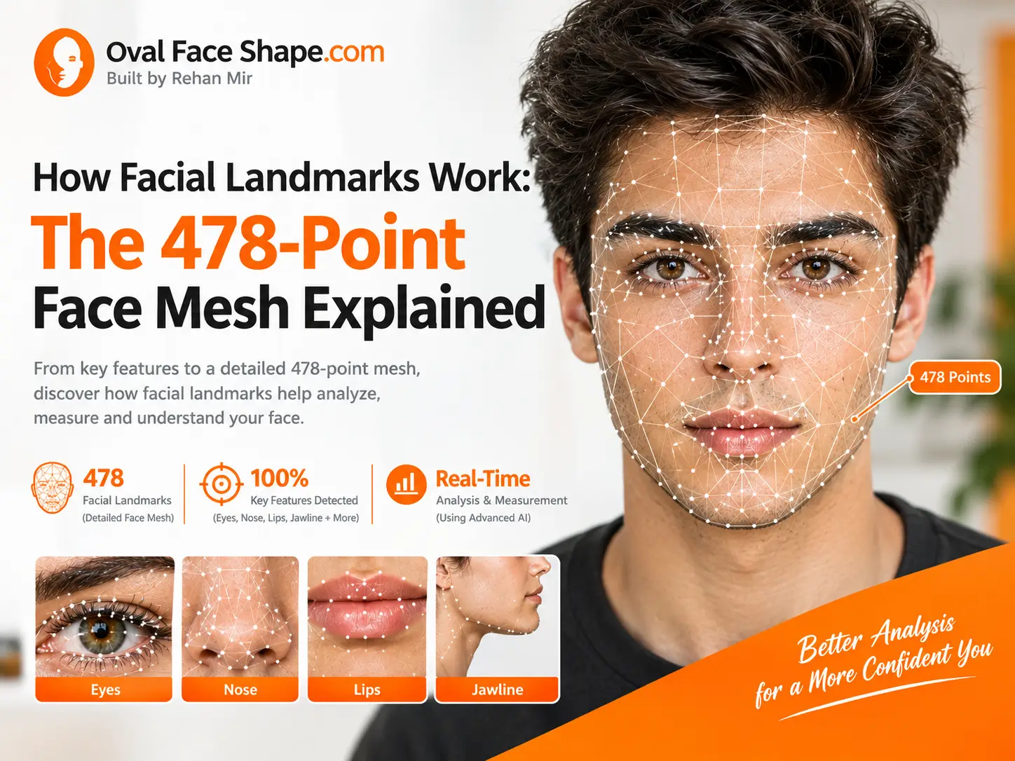 How Facial Landmarks Work The 478-Point Face Mesh Explained