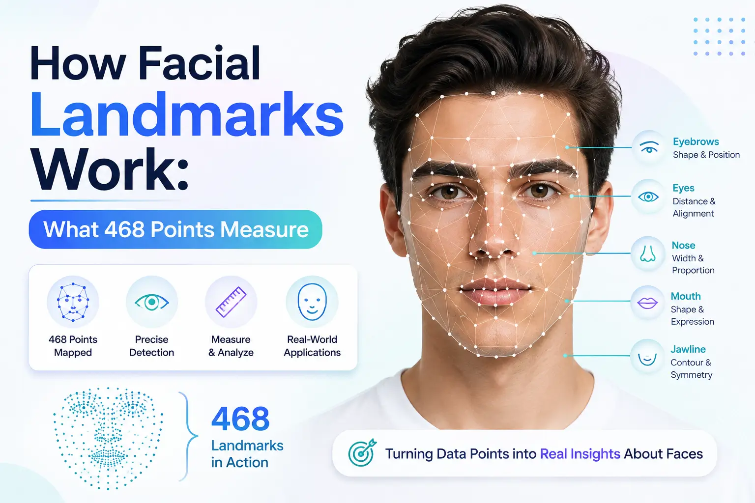 How Facial Landmarks Work What 468 Points Measure