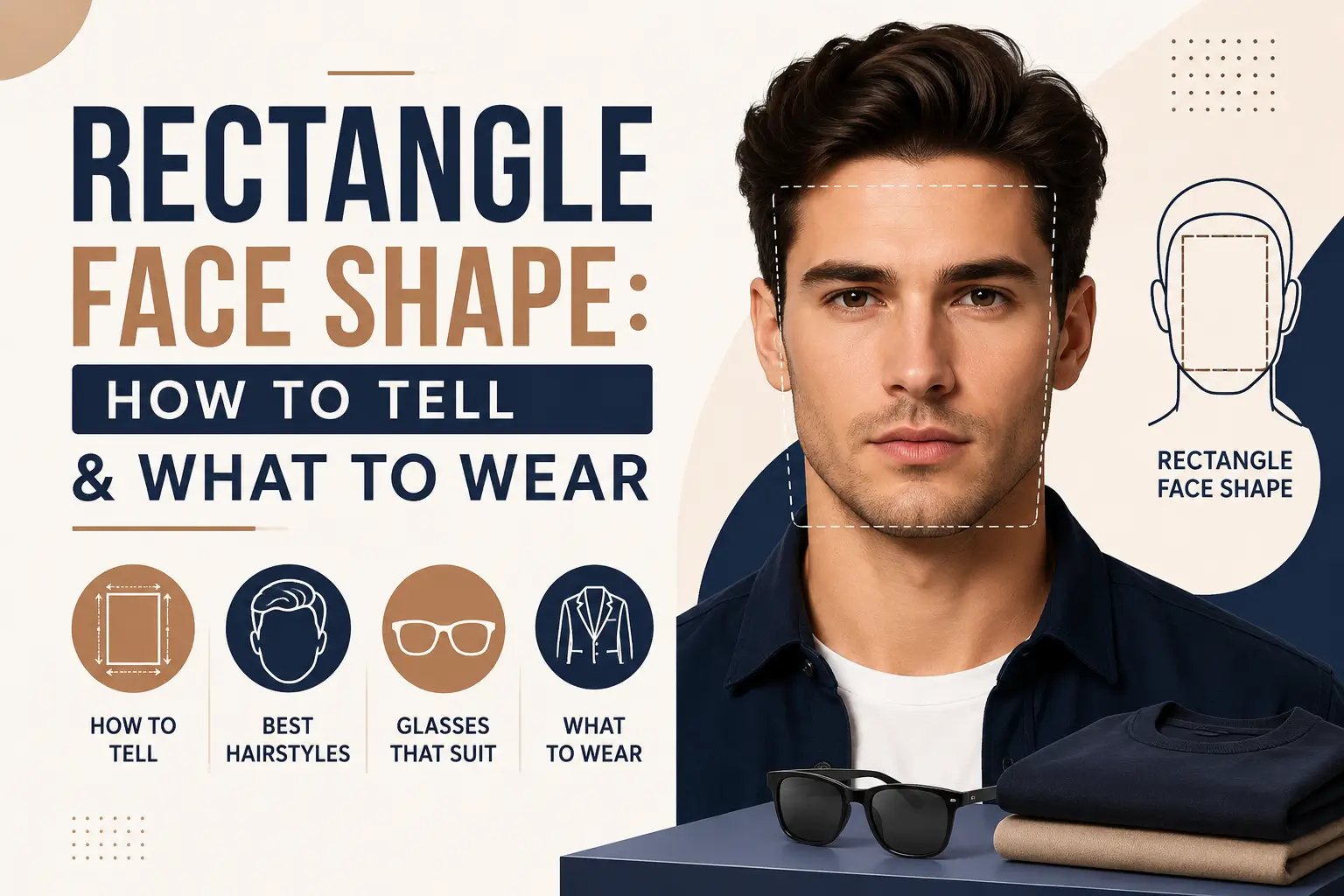 Rectangle Face Shape How to Tell & What to Wear