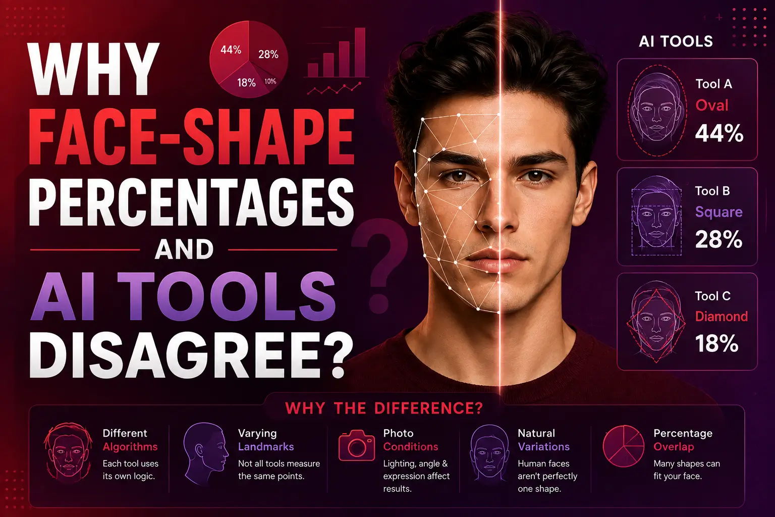 Why Face-Shape Percentages and AI Tools Disagree