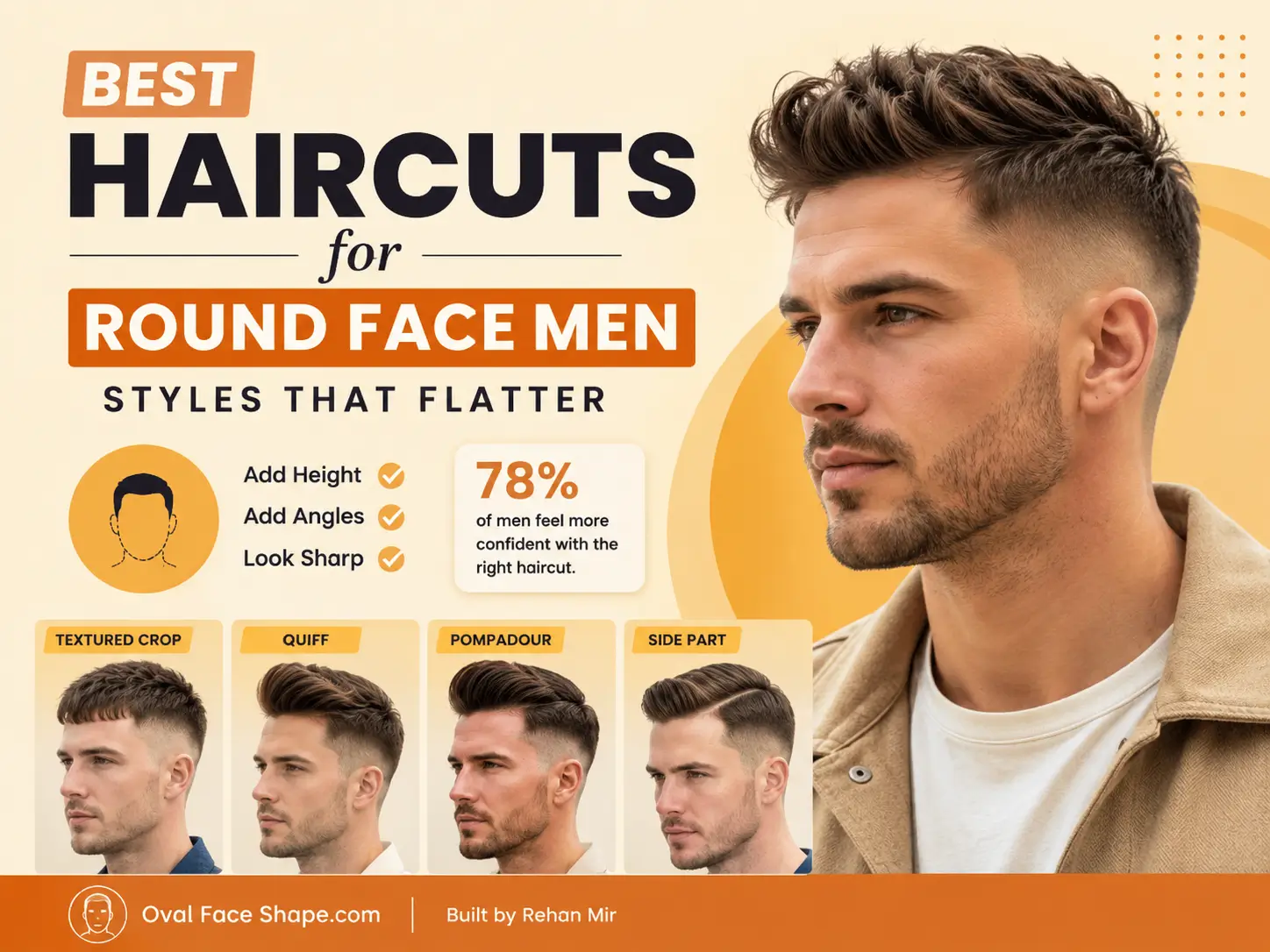 Best Haircuts for Round Face Men Styles That Flatter