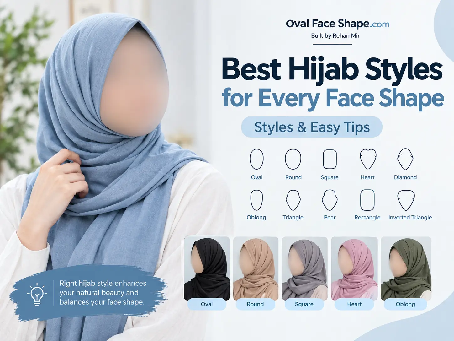 Best Hijab Styles for Every Face Shape Styles & Easy Tips