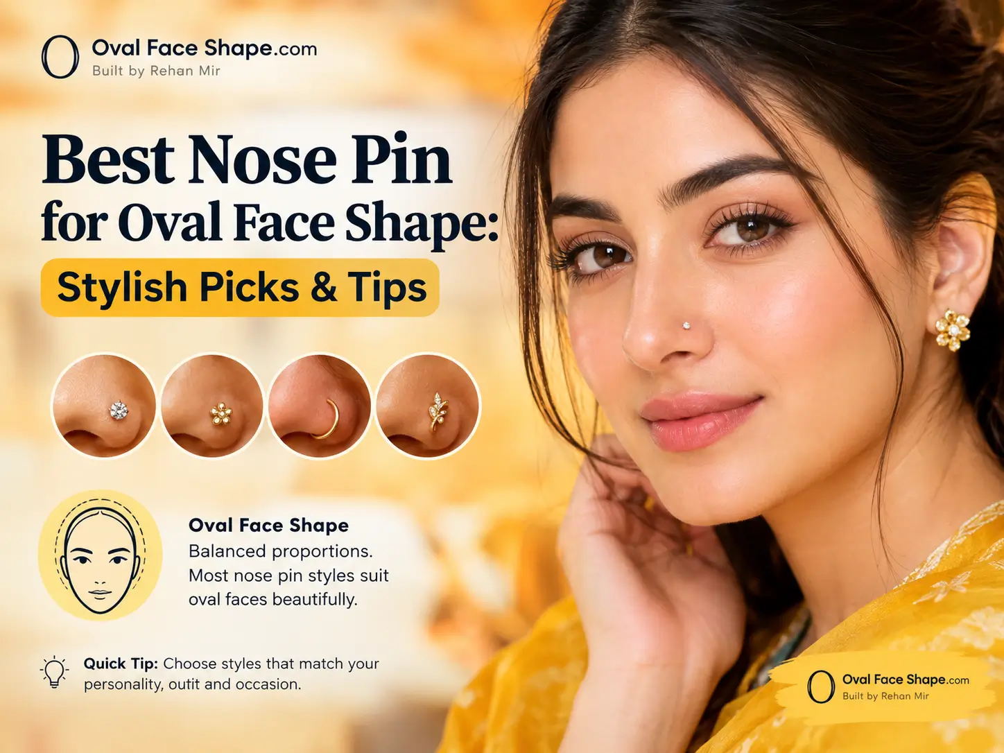 Best Nose Pin for Oval Face Shape Stylish Picks & Tips