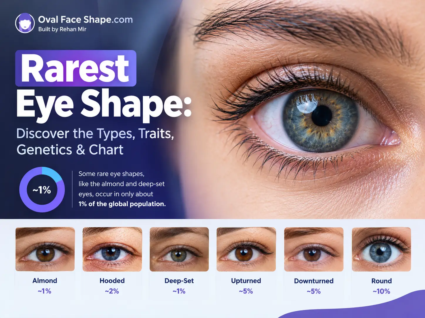 Rarest Eye Shape Discover the Types, Genetics & Chart