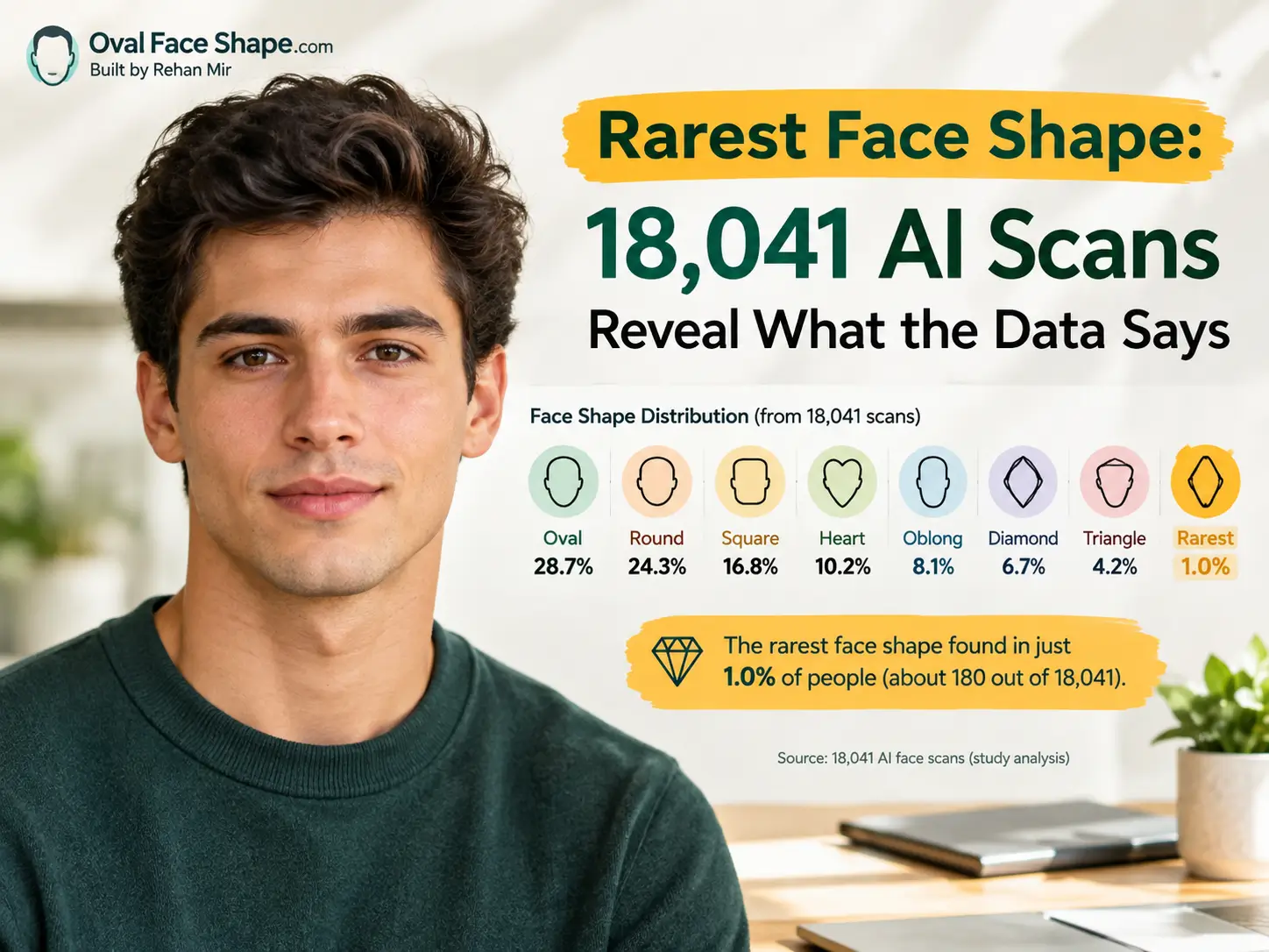 Rarest Face Shape 18,041 AI Scans Reveal What the Data Says