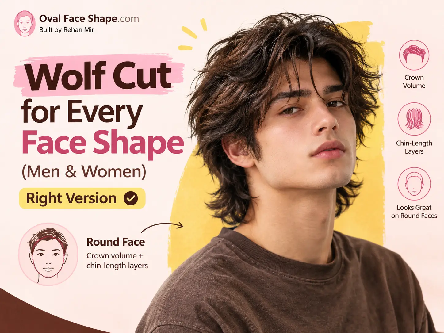 Wolf Cut for Every Face Shape